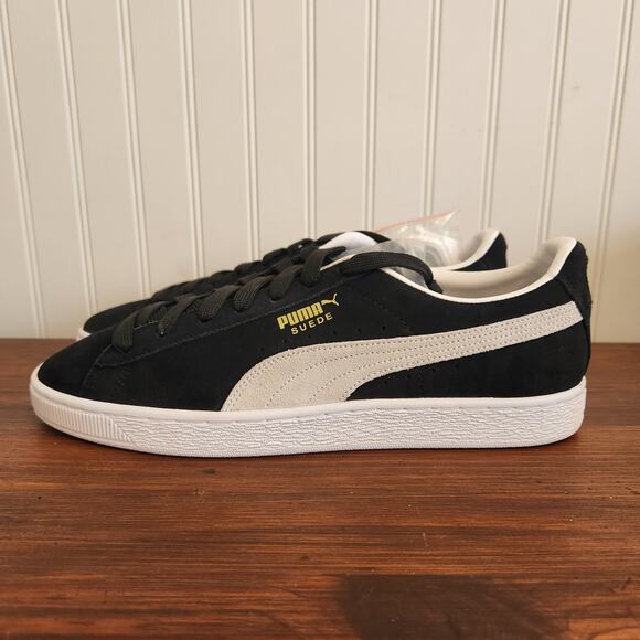 Size 11 Men's PUMA Suede Classic XXI Black White (AA20) - Picture 7 of 12